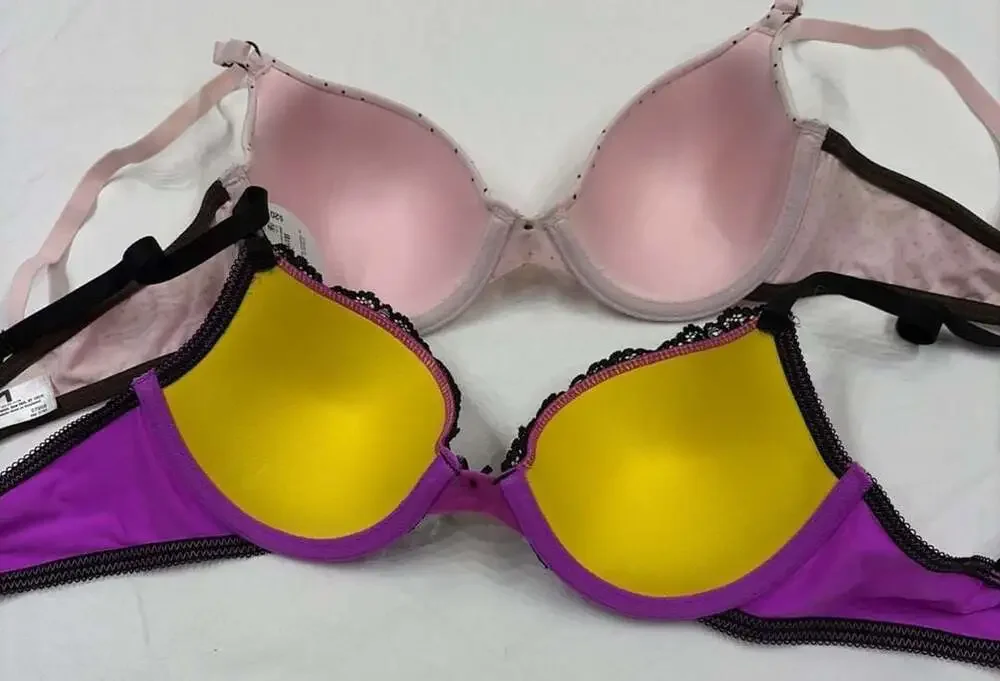 Maidenform One Fab Fit Demi T-Shirt Bra/ Flirtitude My Fave Push-Up Bra Set 34A